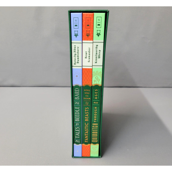 Hogwarts Library Box Set J.K. Rowling Hardcover Tales Beedle Bard Fantastic Book - Picture 3 of 16